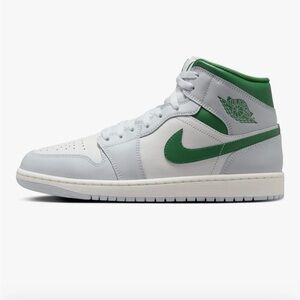 Nike Air Jordan Mid White Green Sneakers